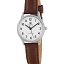 Reloj Marea Mujer Brazalete de Piel Marrón y Esfera Blanca